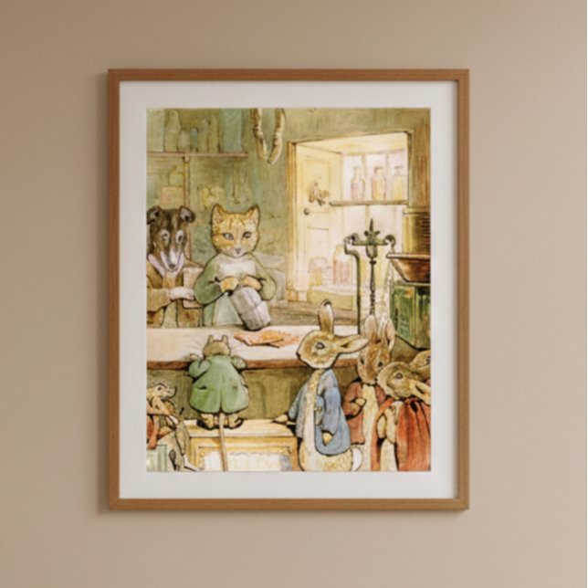 Poster Beatrix Potter Le conte du gingembre et des chaton (Créateur téléchargé)