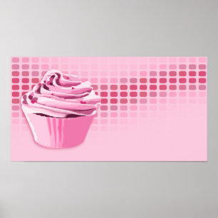 Poster beats de boulangerie : cupcake