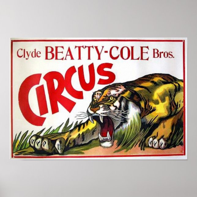 Poster Beatty Cole Circus (Devant)