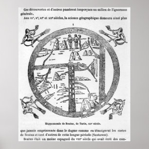Poster Beatus de mappamundi de Turin
