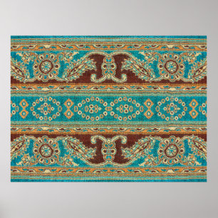 Poster Beau, arabe, arabe, arabique, arabique, tissu arab