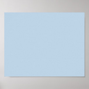Poster Beau bleu (couleur solide)