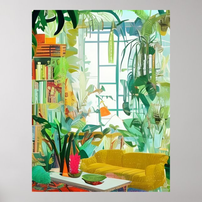 Poster Beau Boho Living Room (Devant)