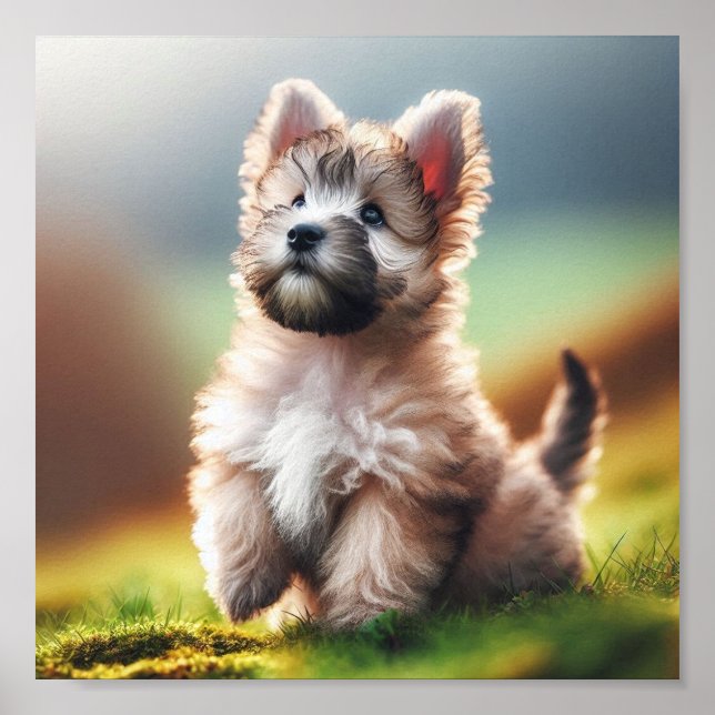 Poster Beau Chiot (Devant)