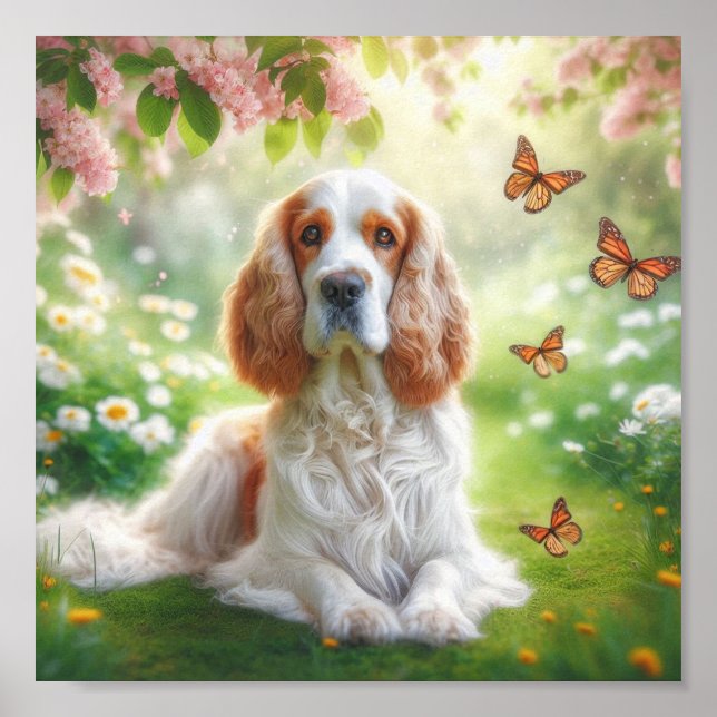 Poster beau Clumber Spaniel (Devant)