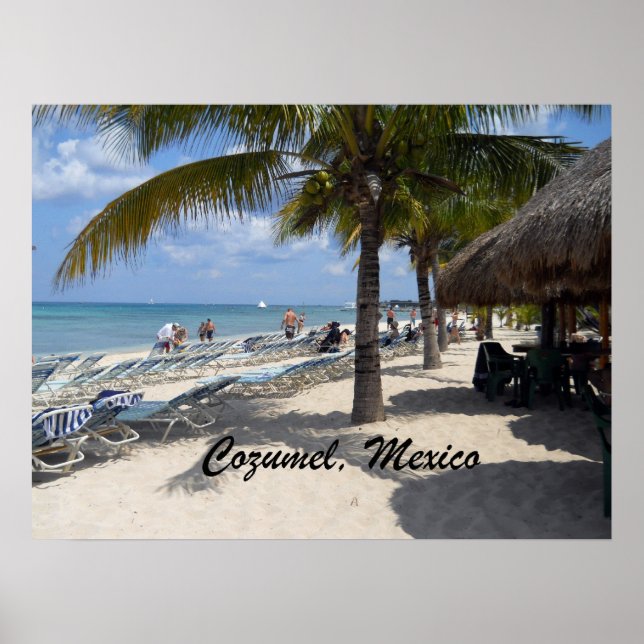 Poster Beau Cozumel, Mexique (Devant)