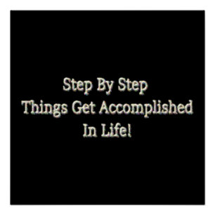 Poster Beau Design Sur L'Accomplissement Dans La Vie T-Sh