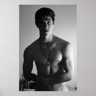 Poster Beau jeune homme