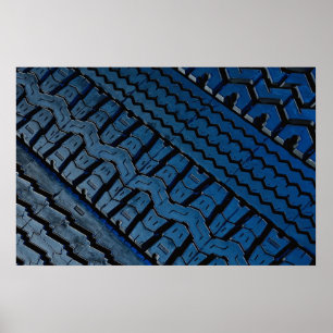 Poster Beau motif de bande de roulement de pneu