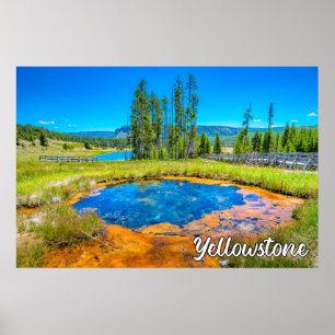 Poster Beau parc national de Yellowstone, États-Unis