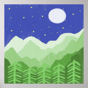 Poster beau paysage art