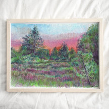Beau paysage Art Arbres Art Imprimer