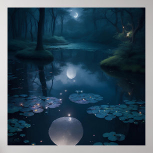 Poster beau paysage imaginaire
