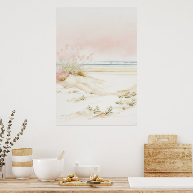 Poster Beau paysage pastel (Cuisine)
