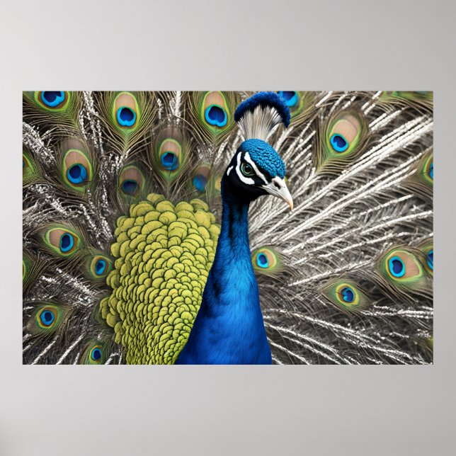 Poster Beau Peacock (Devant)