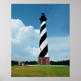 Poster Beau phare de Cape Hatteras Outer Banks NC