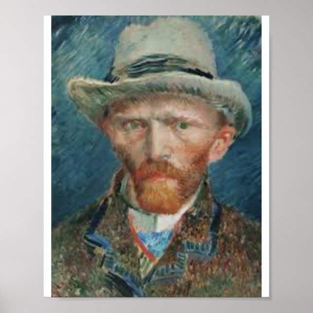 Poster Beau portrait de Van Gogh (Devant)