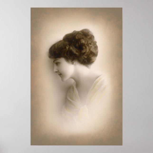 Poster Beau Portrait Victorien Lady (Devant)