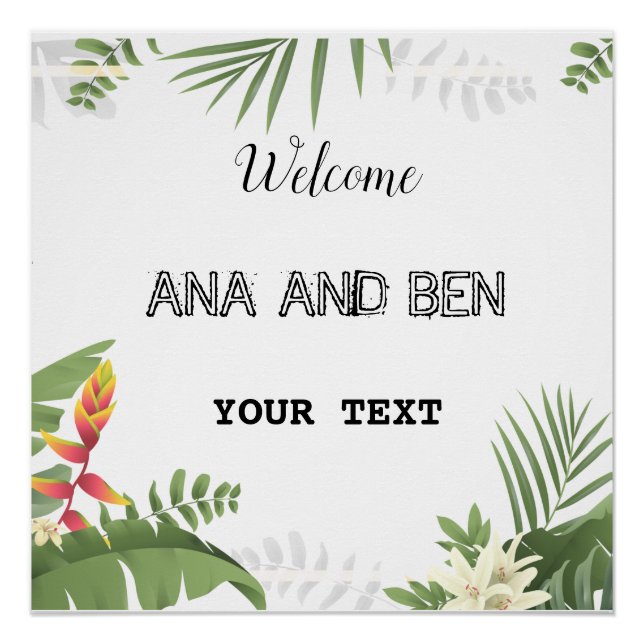 Poster Beau vert (Devant)