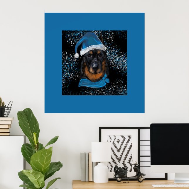 Poster Beauceron (Bureau à domicile)