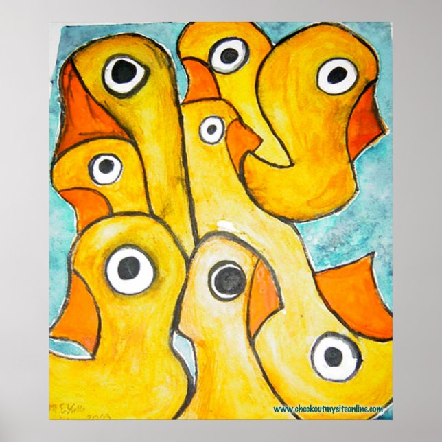 Poster Beaucoup de canards (Devant)