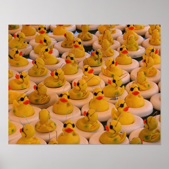 Poster Beaucoup De Canards En Caoutchouc Jaune (Devant)