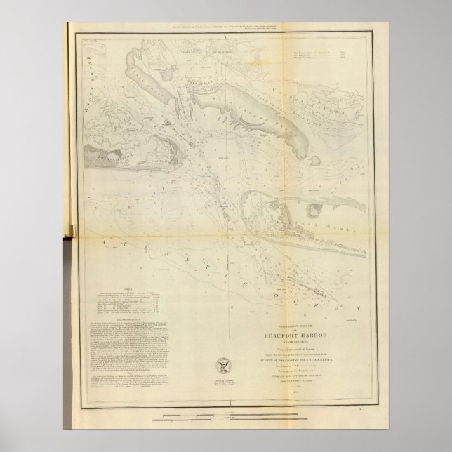 Poster Beaufort Harbour, NC (Devant)