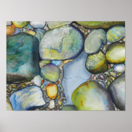 Poster Beauté dans River Rocks