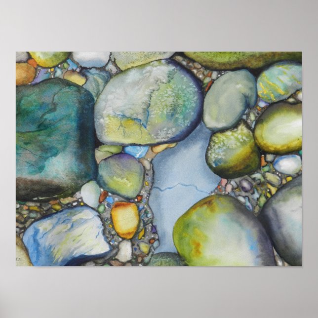 Poster Beauté dans River Rocks (Devant)