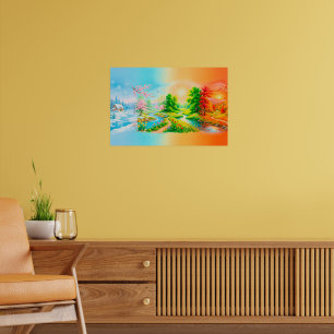 Poster beauté des quatre saisons