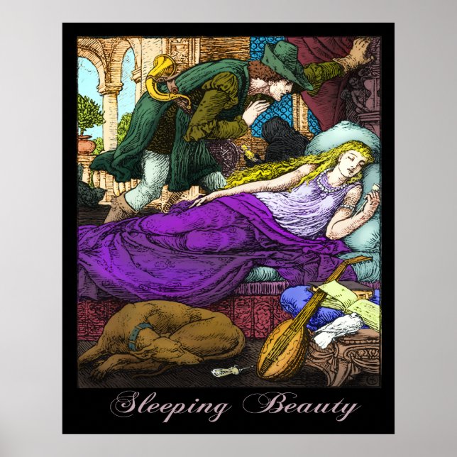 Poster Beauté dormante par Walter Crane (Devant)