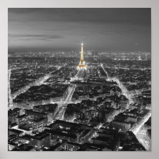 Poster Beauté élégante des nuits parisiennes