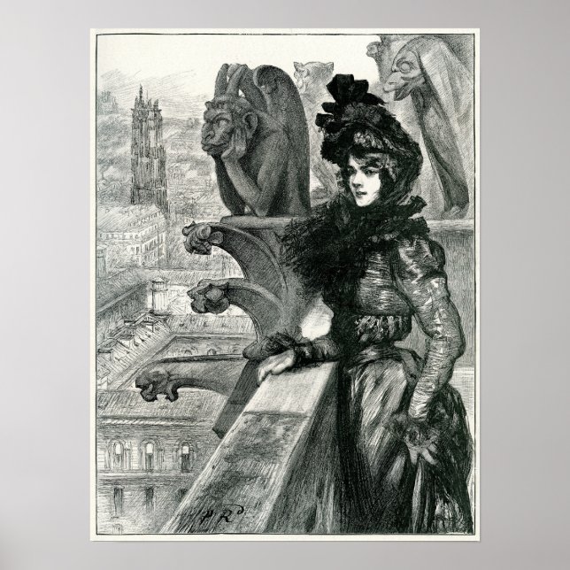 Poster Beauté entre les diables, Notre Dame, Paris (Devant)