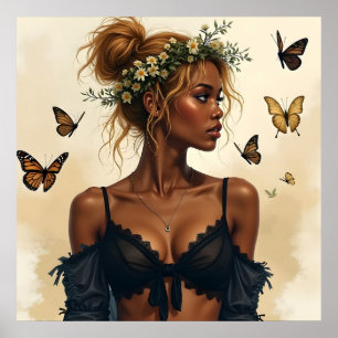 Poster Beauté éthérée en fleur