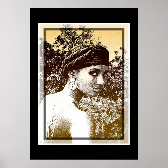 Poster Beauté éthiopienne (Devant)