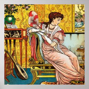 Poster Beauté, Illustration vintage de Walter Crane