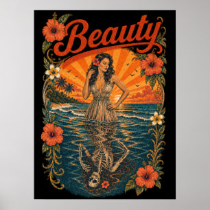 Poster Beauté - memento mori au paradis