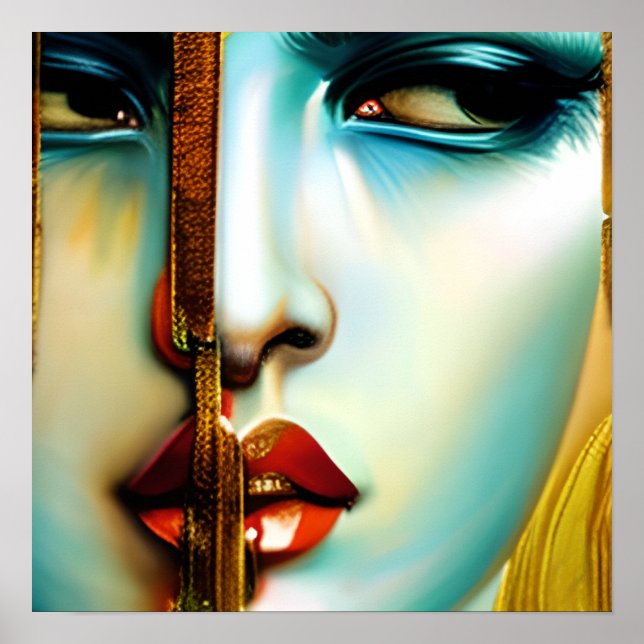 Poster Beauté mystique Déesse dorée (Devant)