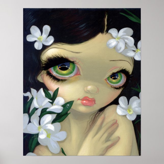 Poster Beautés toxiques 2 : Oleander blanc ART IMPRIMER (Devant)