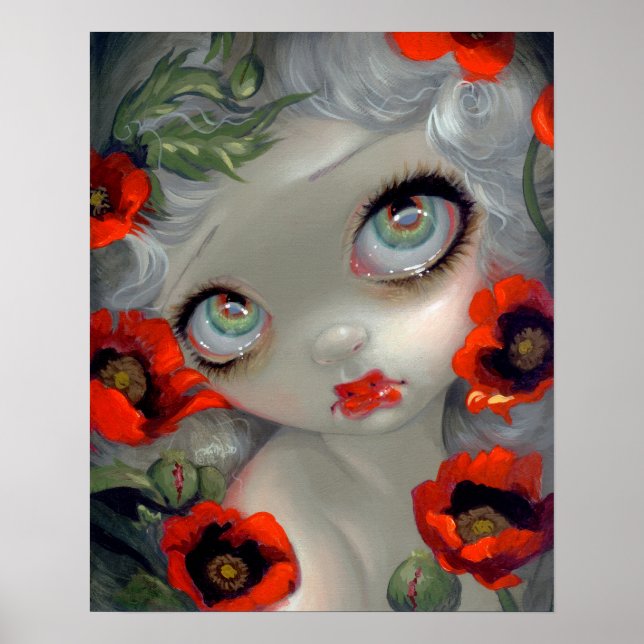 Poster Beautés toxiques III : Opium Poppy ART IMPRIMER (Devant)