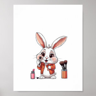 Poster Beautician Esthéticienne Féminine Belle Maquillage