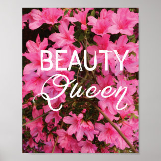 Poster Beauty Queen Typographie Imprimer