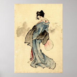 Poster Beauty with Fan 1840