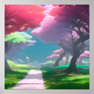 Poster Beaux arbres