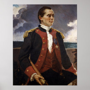 Poster Beaux - Capitaine John Paul Jones, Marine continen