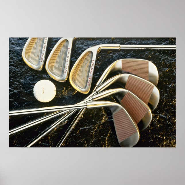 Poster Beaux clubs de golf (Devant)