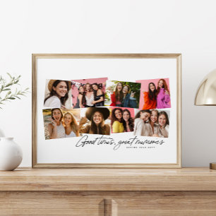 Poster Beaux moments, excellents souvenirs, plaisir, coll