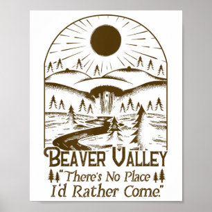 Poster Beaver Valley Il n'y a pas d'identité de lieu plut