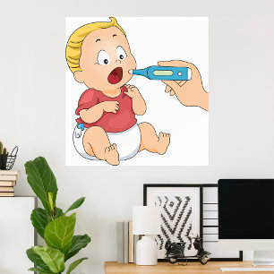 Poster Bébé À Température