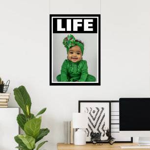 Poster Bébé anti-avortement Magnifique Bébé Fille Noire S